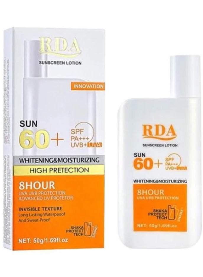 ار دي اي كريم واقي شمس تفتيح وترطيب البشرة بعامل حماية من اشعة الشمس 60 - 50 جرام - Image 1